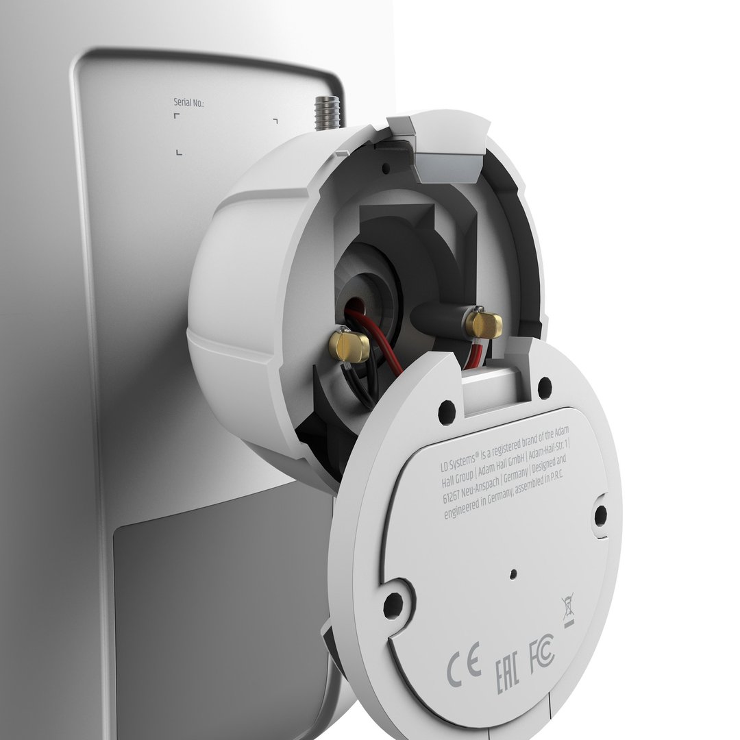 LD Systems DQOR 8 T W 8" Indoor/Outdoor 2-Wege-Installationslautsprecher passiv 8 Ohm, weiß