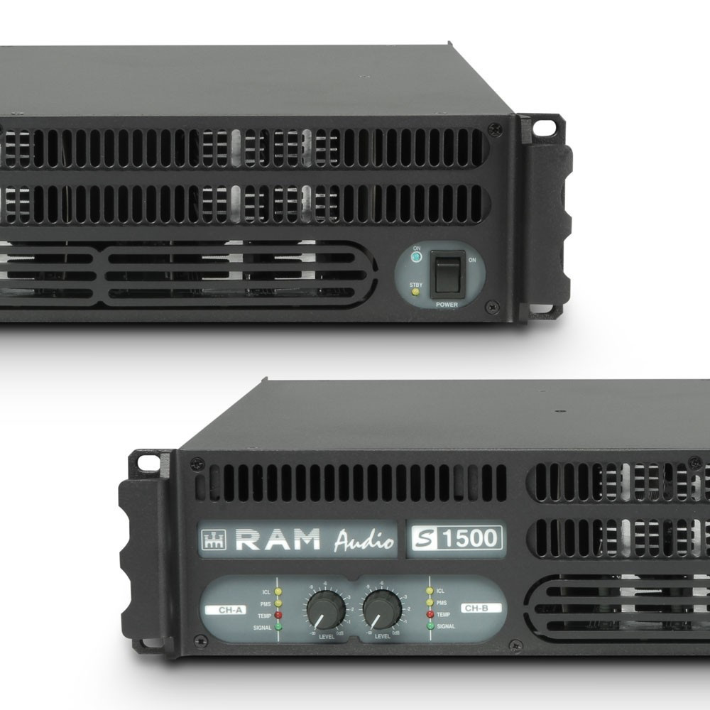 Ram Audio S 1500 PA Endstufe 2 x 880 W 2 Ohm