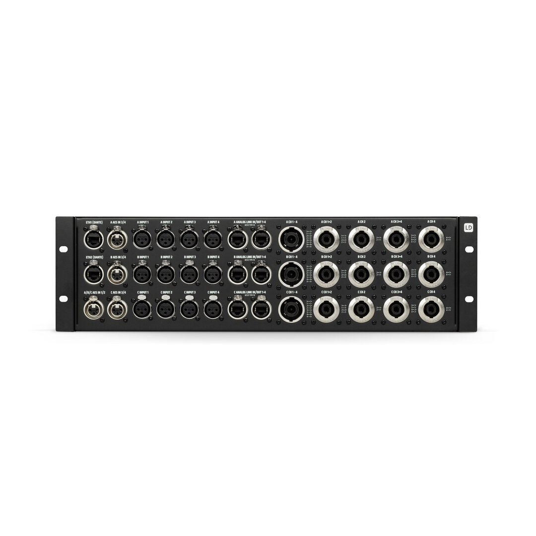 LD Systems ADA TPP 3HE, 19" Front-I/O Patchpanel