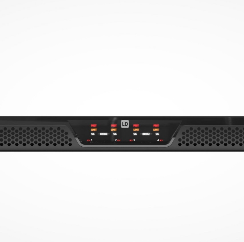 LD Systems  IPA 424 T  4-Kanal DSP Installationsendstufe 4 x 240 W @ 4 Ohm / 70V/100V
