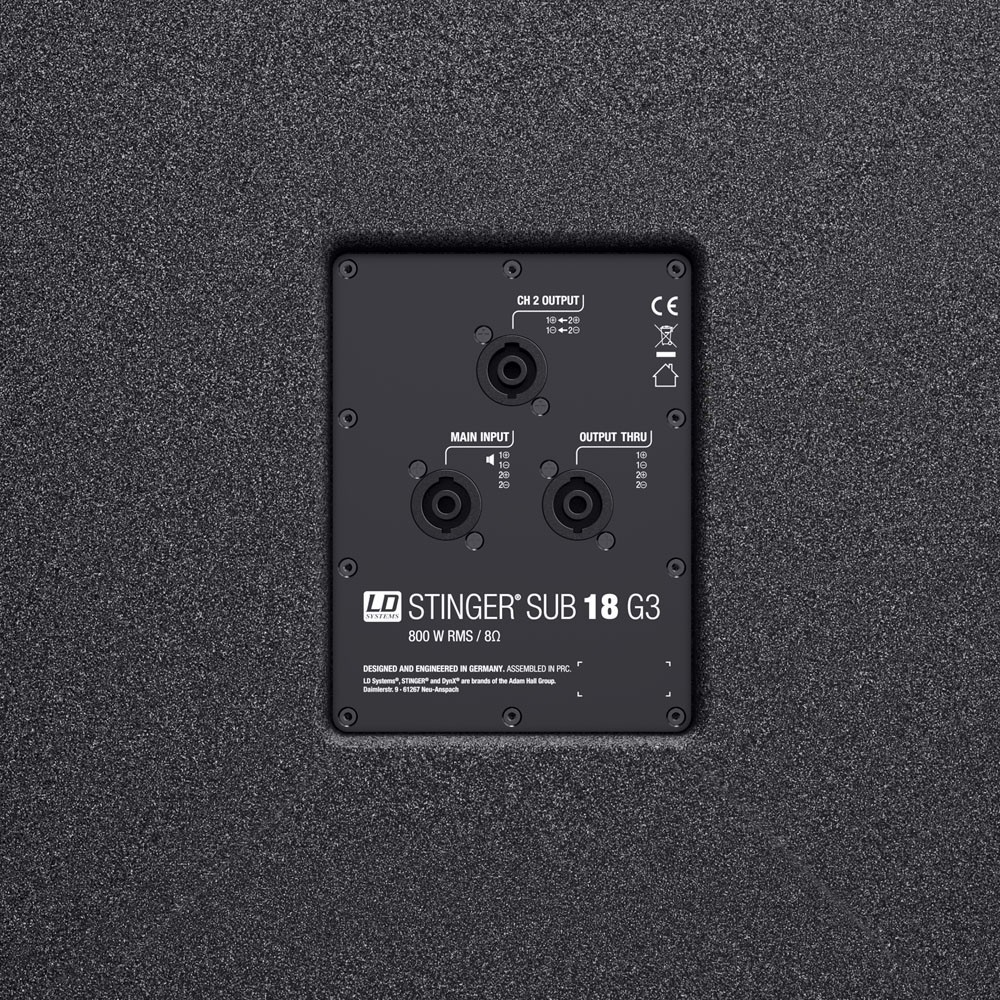LD Systems STINGER SUB 18 G3 Passiver 18” Bassreflex PA Subwoofer