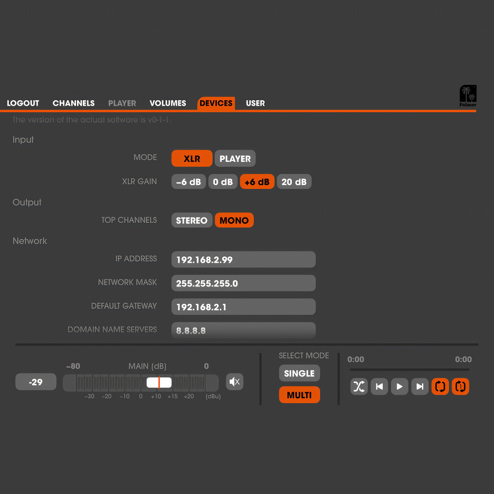 Palmer Grand Audition MKII 24-Kanal-Umschaltsystem