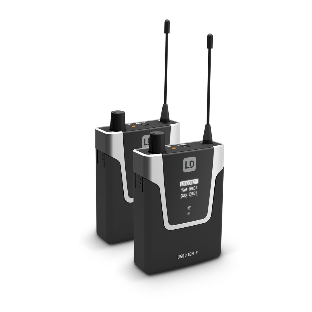 LD Systems U508 IEM BUNDLE In-Ear Monitoring-System mit 2 x Bodypack - 863 - 865 MHz + 823 - 832 MHz