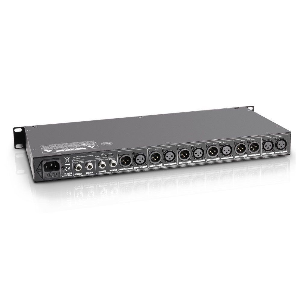 LD Systems MS 828 19" 8-Kanal Splitter/Mixer