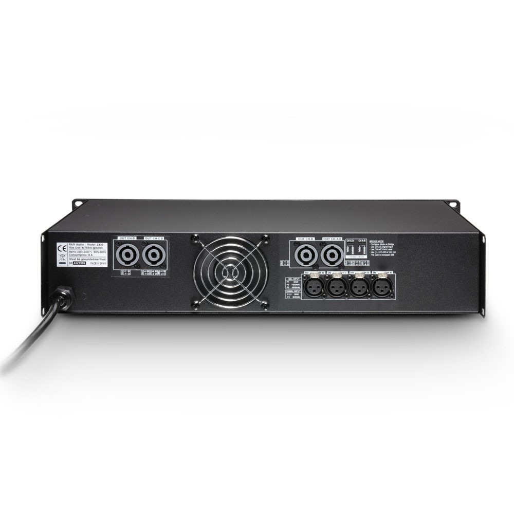 Ram Audio Zetta 420 PA Endstufe 4 x 500 W 2 Ohm