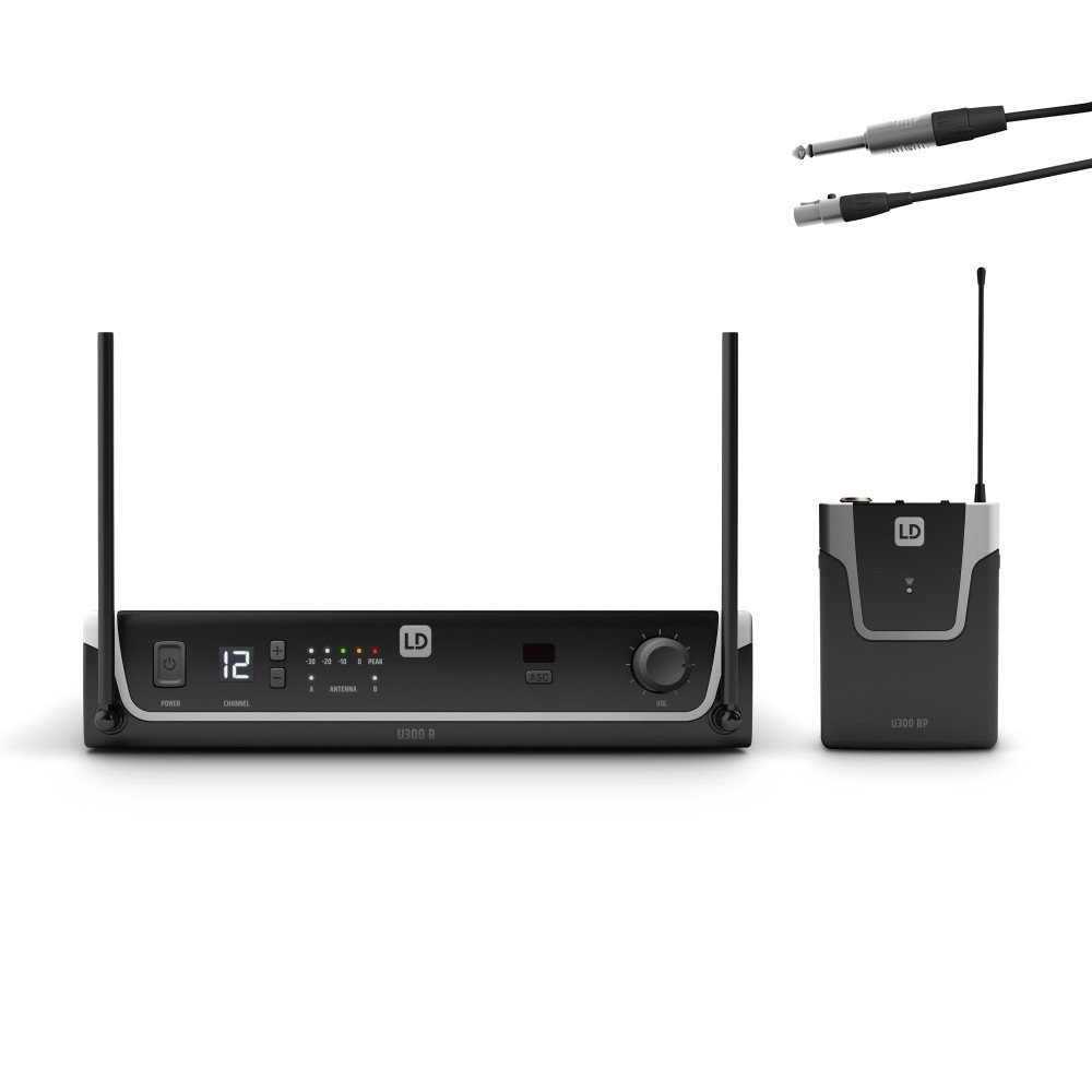 LD Systems U305 BPG Funksystem mit Bodypack und Gitarren Kabel