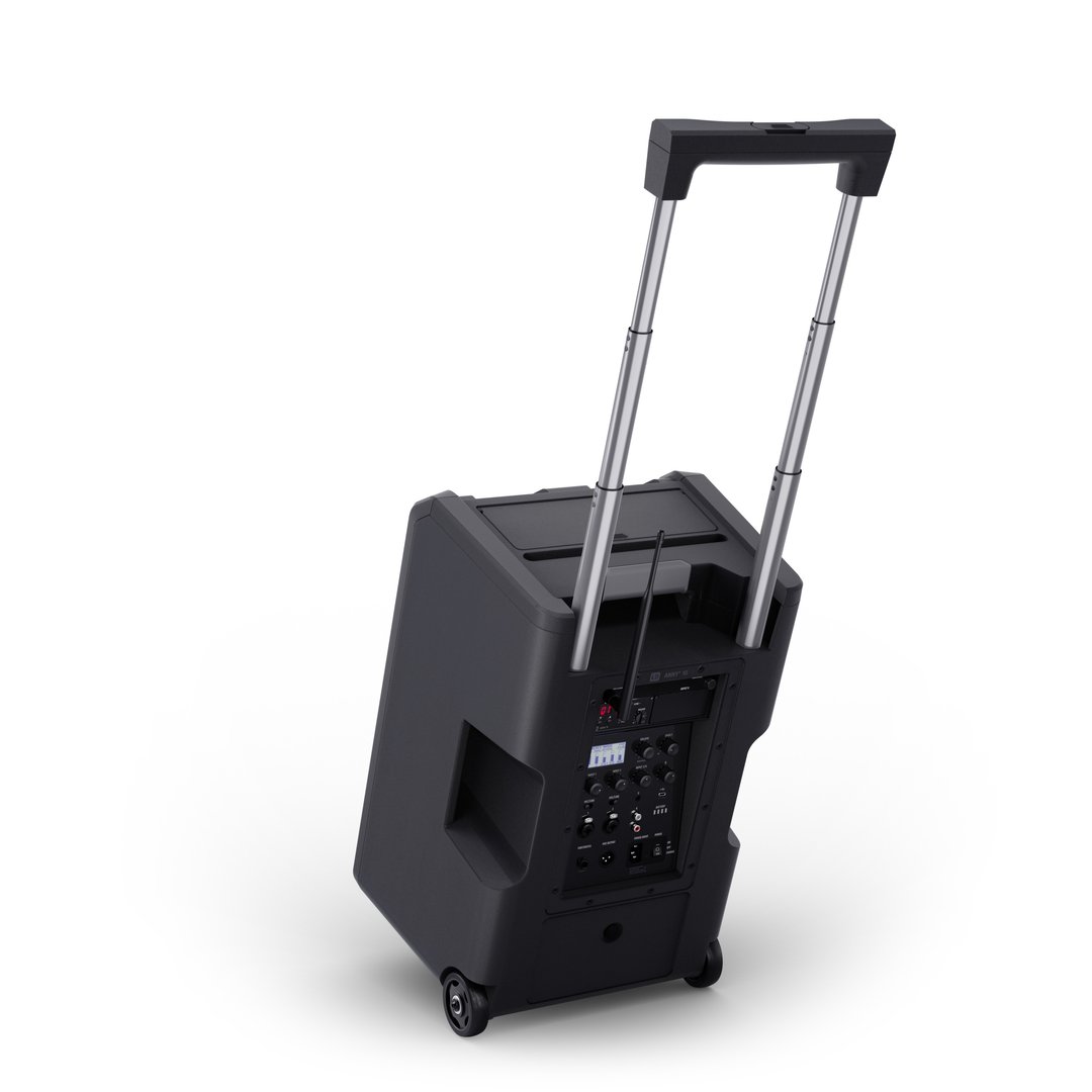 LD Systems ANNY® 10 BPH B5 10" Mobiler Bluetooth PA-Lautsprecher mit Akku, Mixer + 1x Headset-Mikro