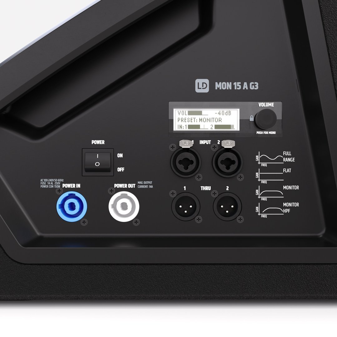LD Systems  MON 15 A G3  15" aktiver koaxialer Bühnenmonitor