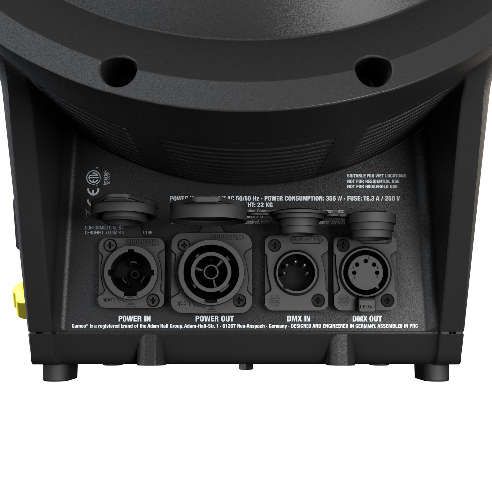 Cameo F4 FC PO IP Stangenbedienbares Outdoor-Fresnel-Spotlight mit RGBW-LED