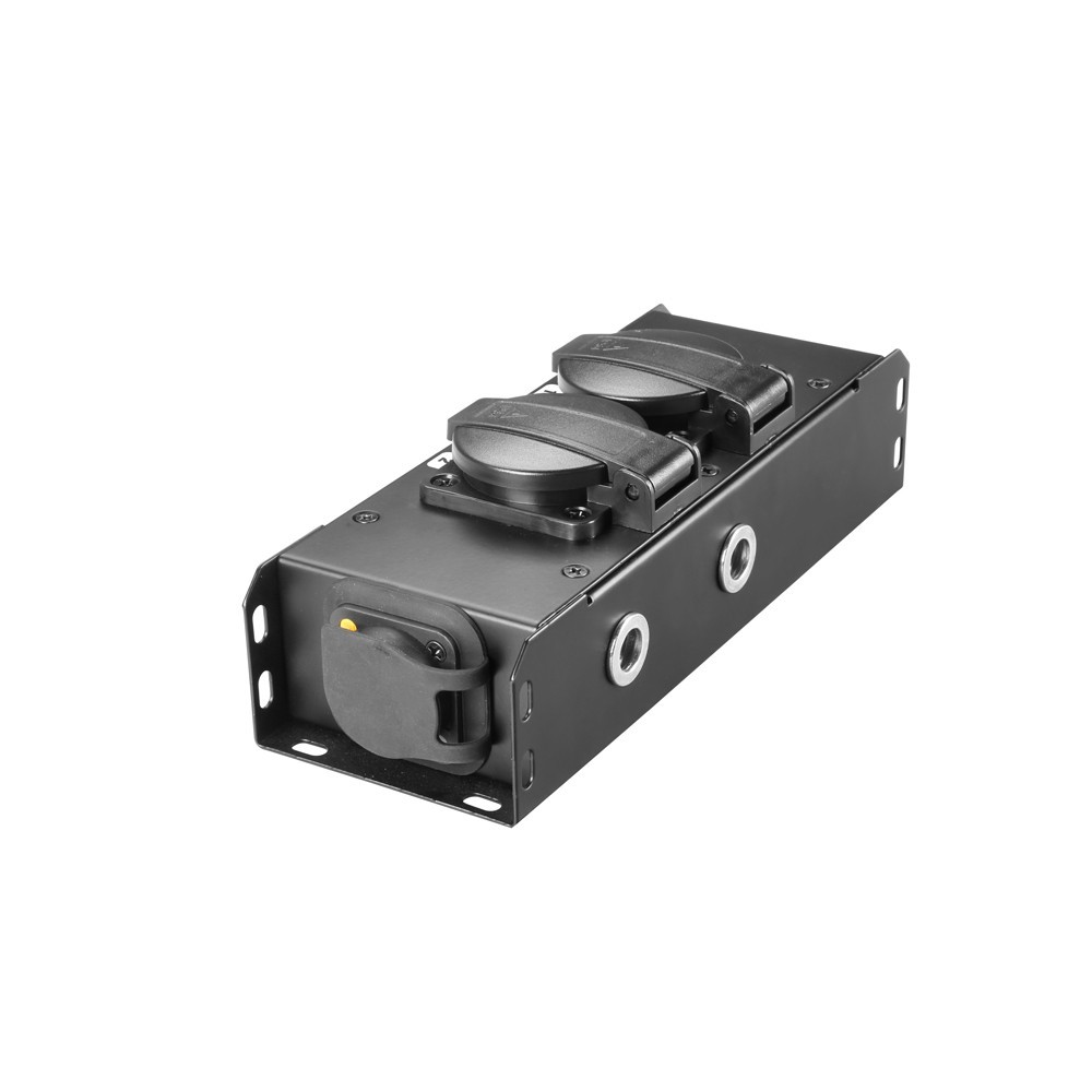 Adam Hall Cables PRO PORT 2 T Stromverteiler 2 x IP54 Schuko out & IP65 in/out