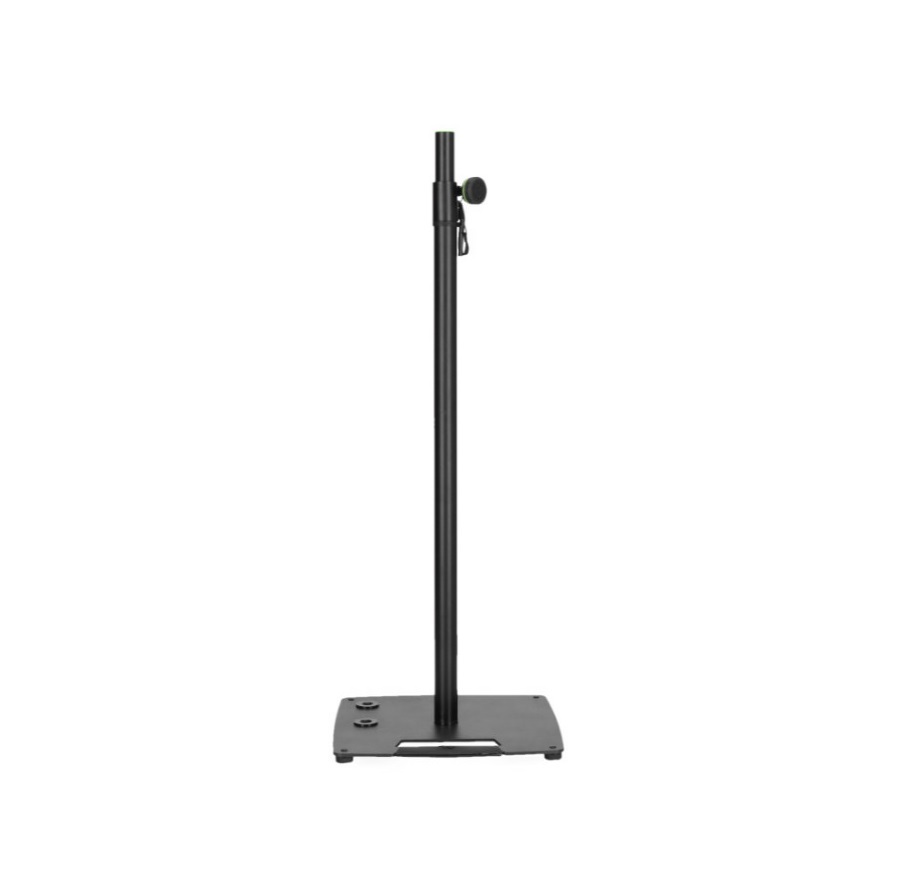Gravity LS 431 C B Lichtstativ und Lautsprecherstativ mit kompaktem, quadratischem Stahl-Standfuß un