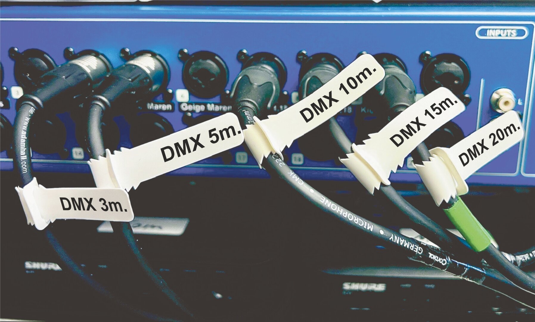 Texit Eventline  DMX   Kabelmarkierer, Beschriftungsset