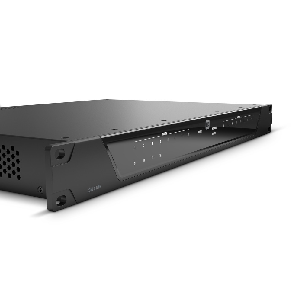 LD Systems ZONE X 1208 DSP-Matrix mit Hybrid-Architektur - 12 IN / 8 OUT