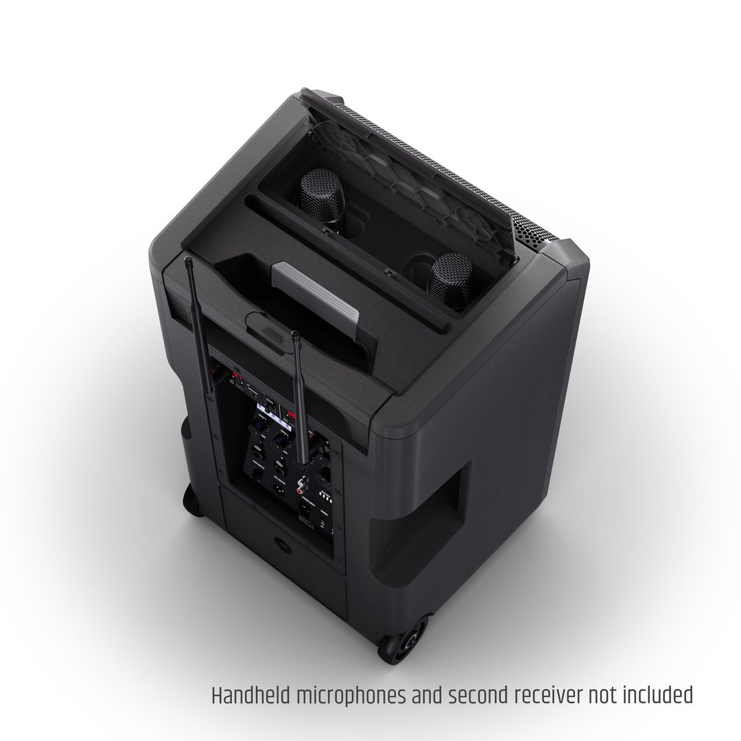 LD Systems  ANNY 10 BPH B6  10" Mobiler Bluetooth PA-Lautsprecher mit Akku, Mixer + 1x Headset-Micro