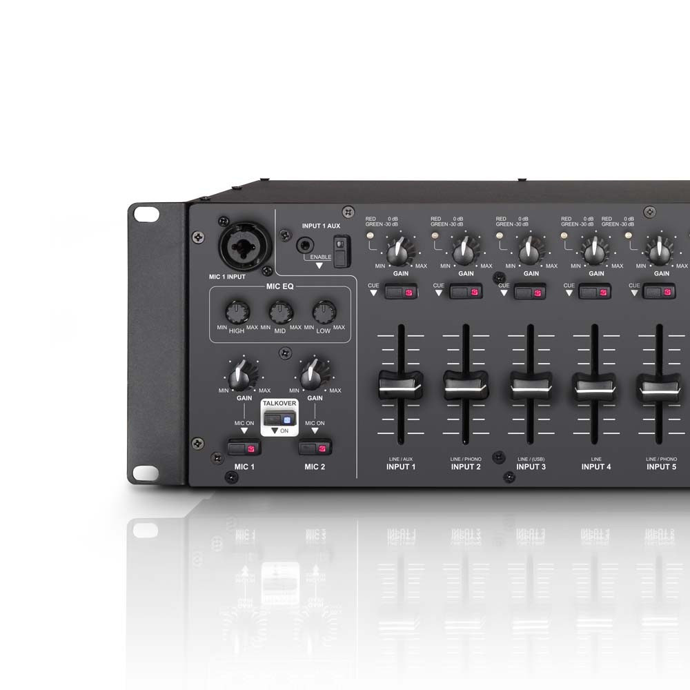 LD Systems ZONE 624 19" 4-Zonen Mixer 3HE