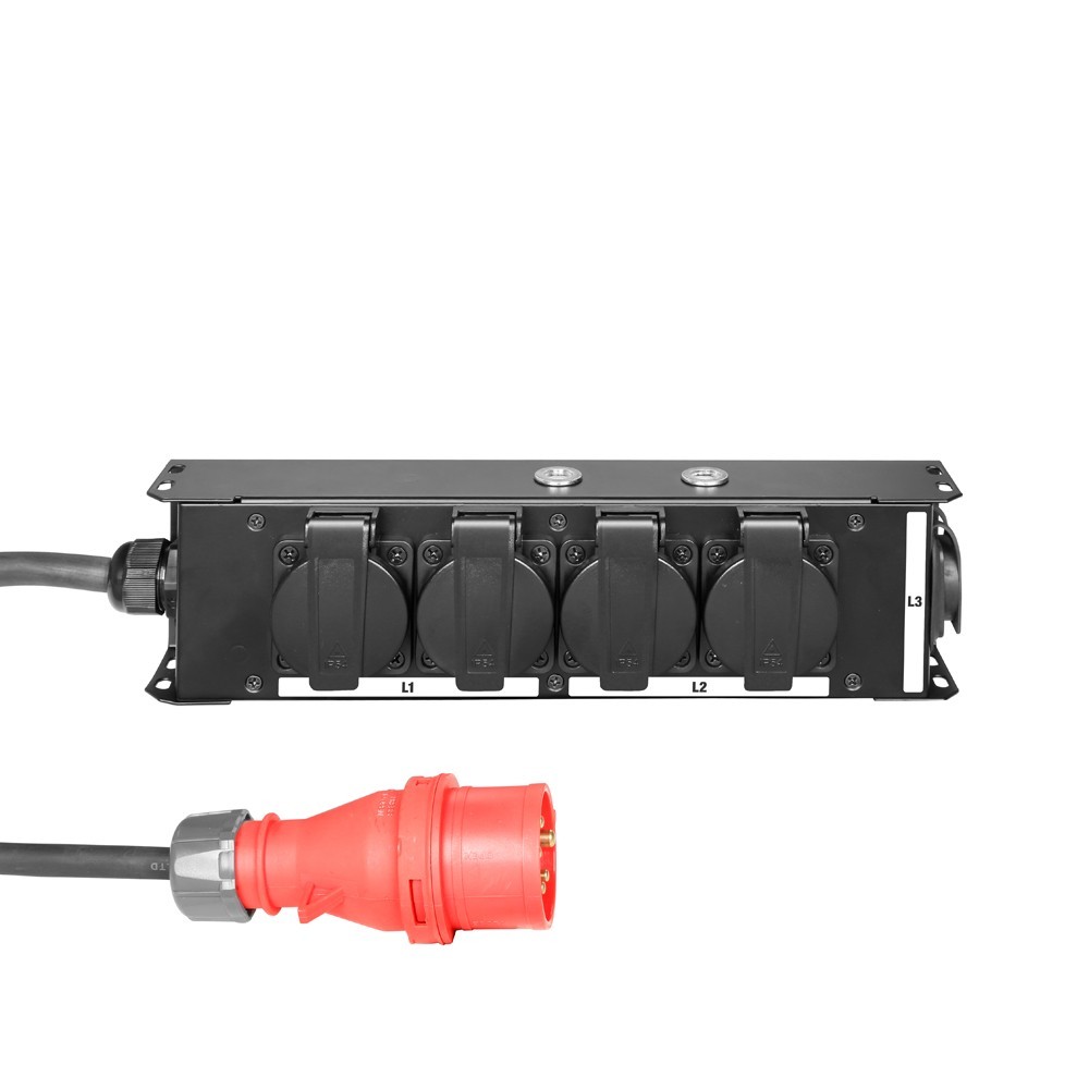 Adam Hall Cables PRO PORT 4 CEE STROMVERTEILER 4XIP54+1X PTWIST OUT+CEE 16A