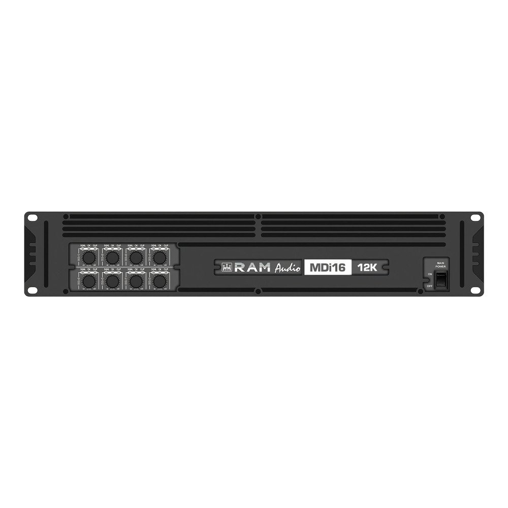 Ram Audio MDi16-12K BS/P 16 Kanal Verstärker, 16 x 750W 4 Ohm mit Barrier Strips/Phoenix