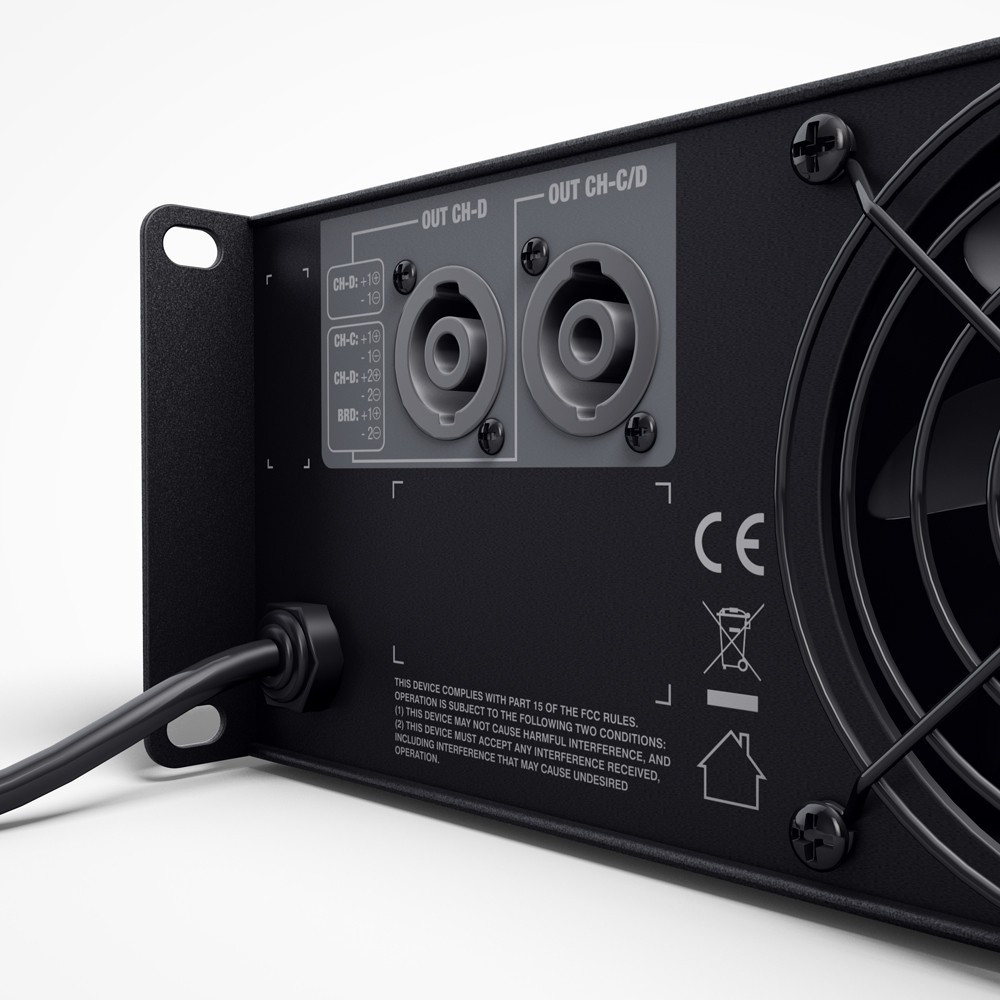 LD Systems DSP 44 K 4-Kanal DSP Endstufe mit Dante