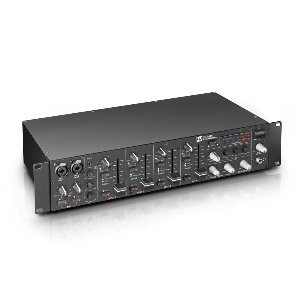 LD Systems ZONE 423 19" 2-Zonen Mixer 2HE