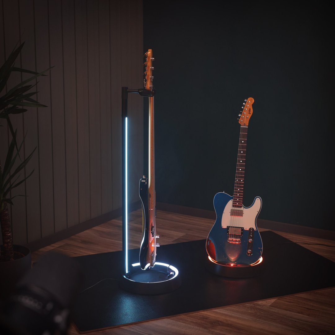 Gravity GS LS 01 NH B Guitar GLOW STAND®, Neckhug