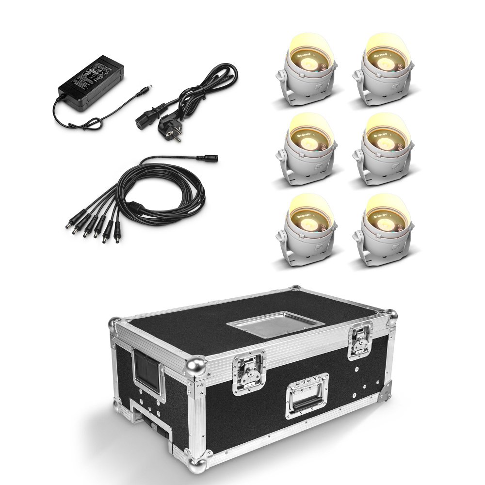 Cameo DROP B1 TOURING SET  6 x CLDROPB1 im Lade-Flightcase mit Netzteil