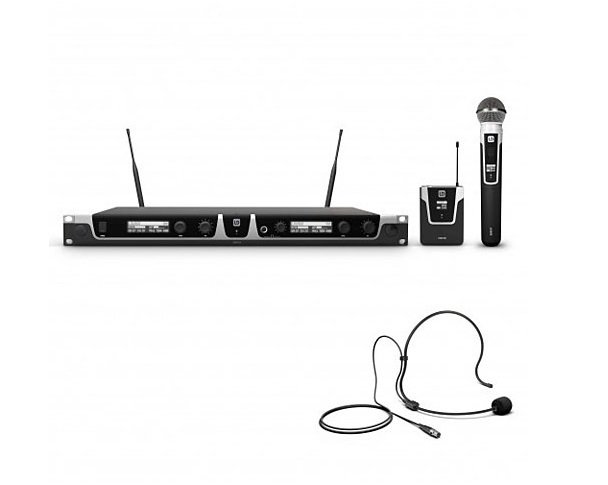 LD Systems U506 HBH 2 Funkmikrofon und Headset mit Bodypack