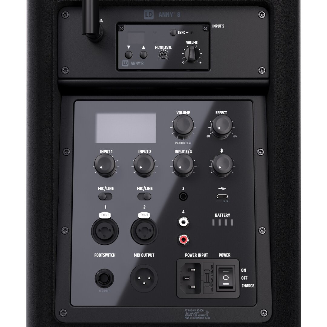 LD Systems ANNY 8 HHD B5 Tragbarer Bluetooth PA-Lautsprecher