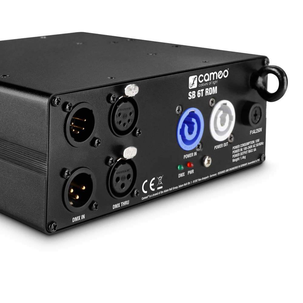 Cameo SB 6 T RDM 6-Kanal DMX/RDM Splitter/Booster