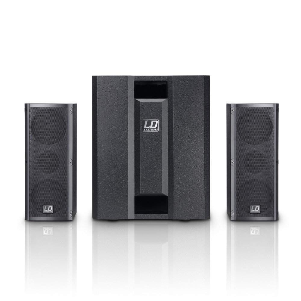 LD Systems DAVE 8 ROADIE Portables PA-System aktiv mit 3 Kanal Mixer