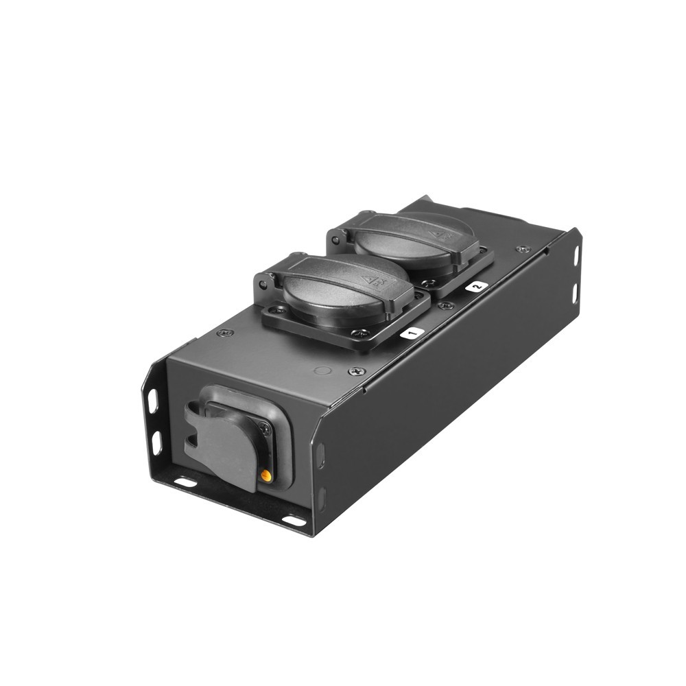 Adam Hall Cables PRO PORT 2 T Stromverteiler 2 x IP54 Schuko out & IP65 in/out