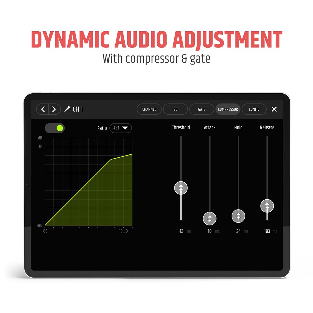 LD Systems MAUI 11 G3 MIX  Portables Cardioid Säulen PA System mit Digital-Mixer, schwarz
