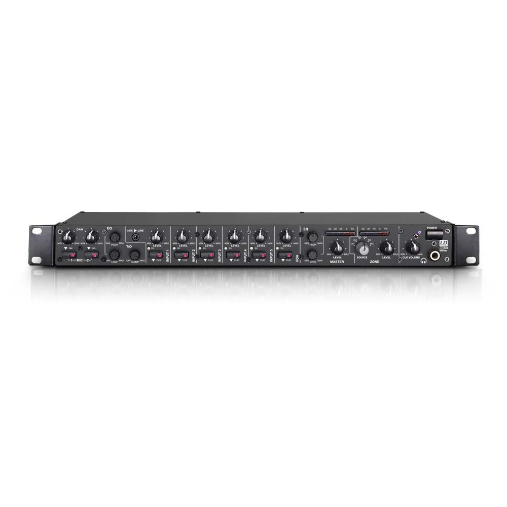 LD Systems ZONE 622 19" 2-Zonen Mixer 1HE
