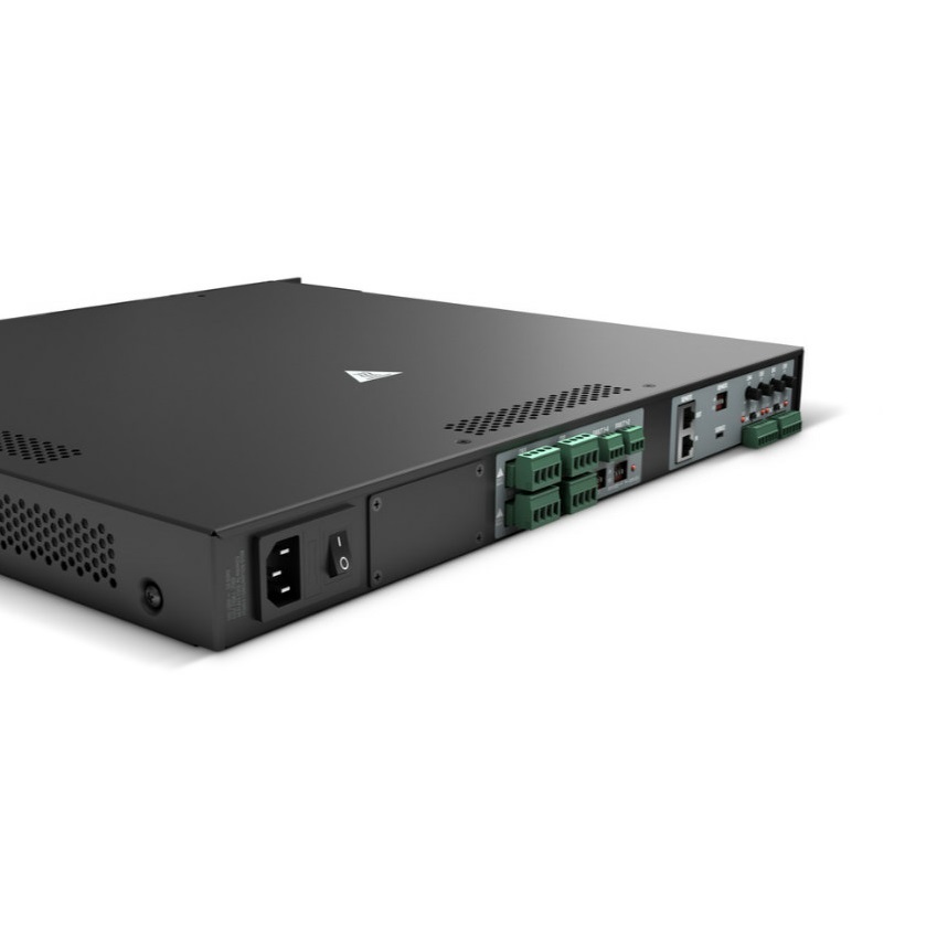 LD Systems IPA 412 T 4-Kanal DSP Installationsendstufe 4 x 120 W @ 4 Ohm / 70V/100V