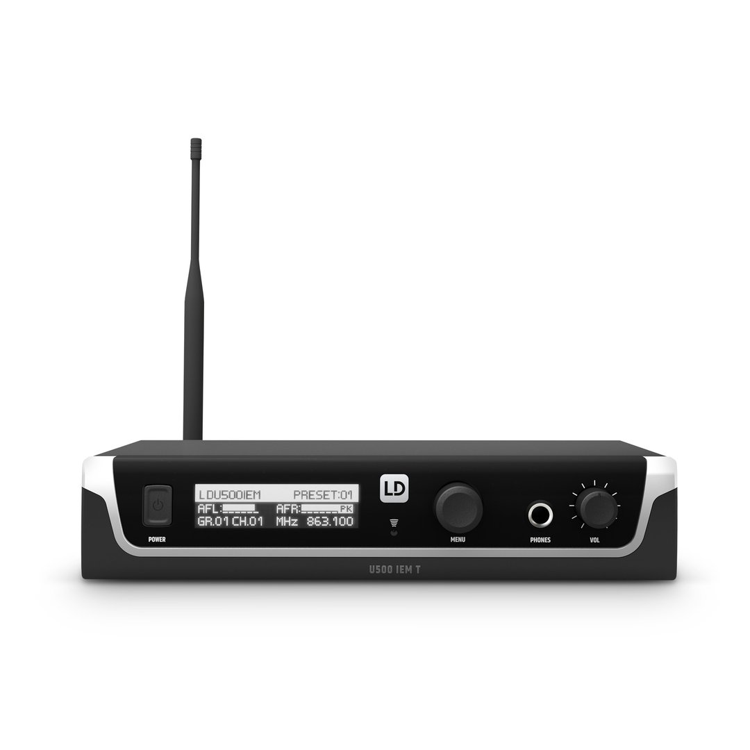 LD Systems  U505 IEM BUNDLE  In-Ear Monitoring-System mit 2 x Bodypack - 584 - 608 MHz