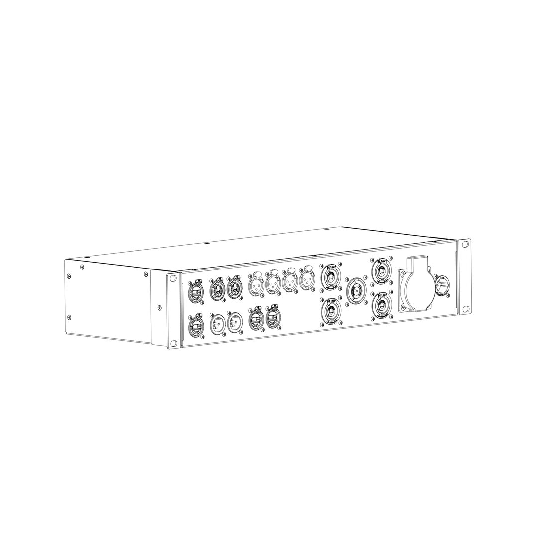 LD Systems ADA SPP 2HE, 19" Front-I/O Patchpanel