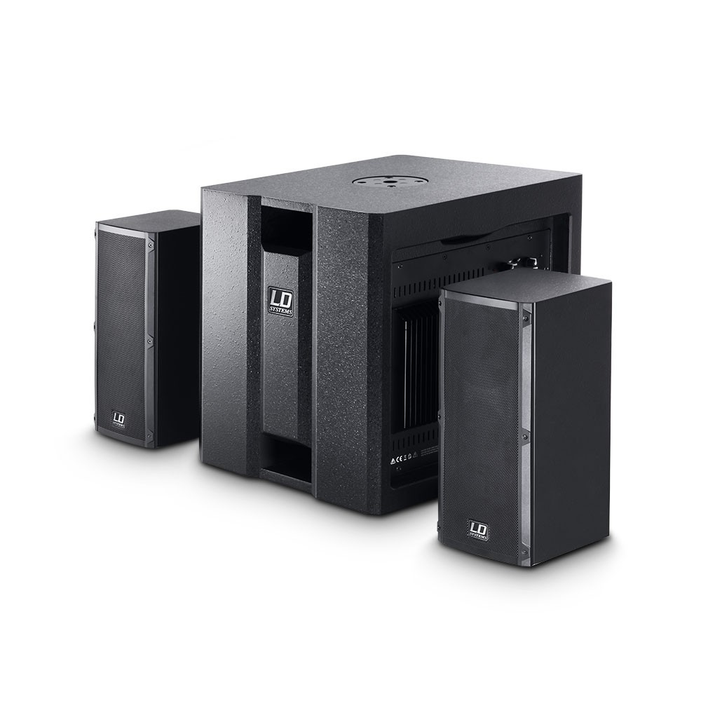 LD Systems DAVE 8 ROADIE Portables PA-System aktiv mit 3 Kanal Mixer