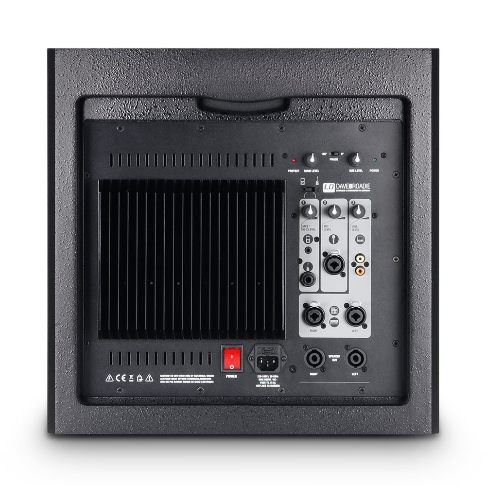 LD Systems DAVE 8 ROADIE Portables PA-System aktiv mit 3 Kanal Mixer