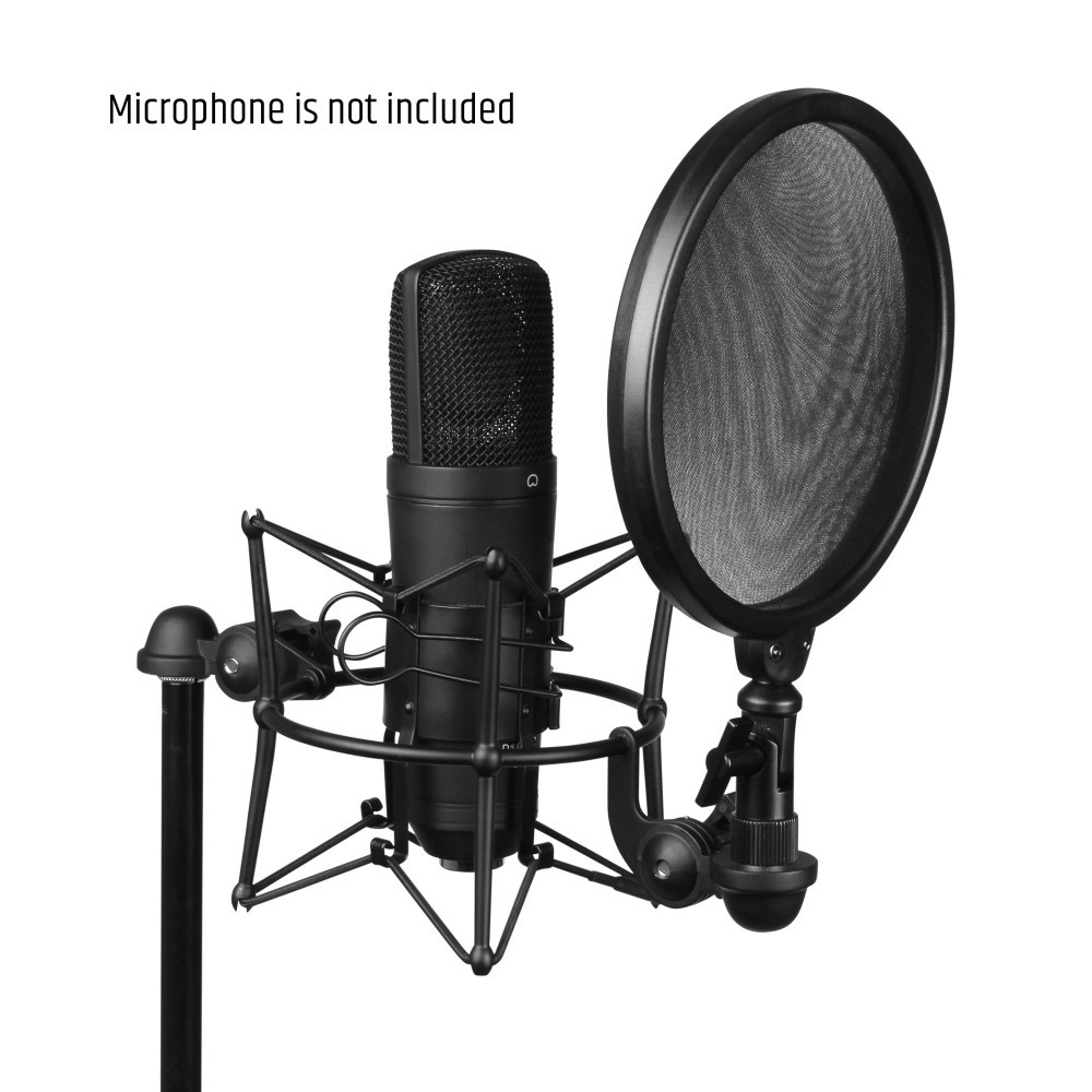 Adam Hall Stands DSM 400 Mikrofonspinne mit Pop Filter