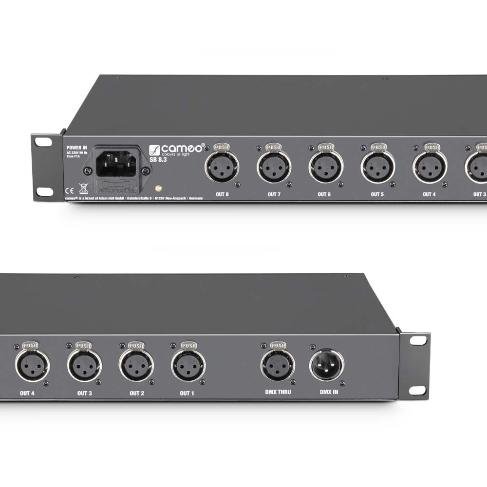 Cameo SB8.3 8-Kanal DMX Splitter