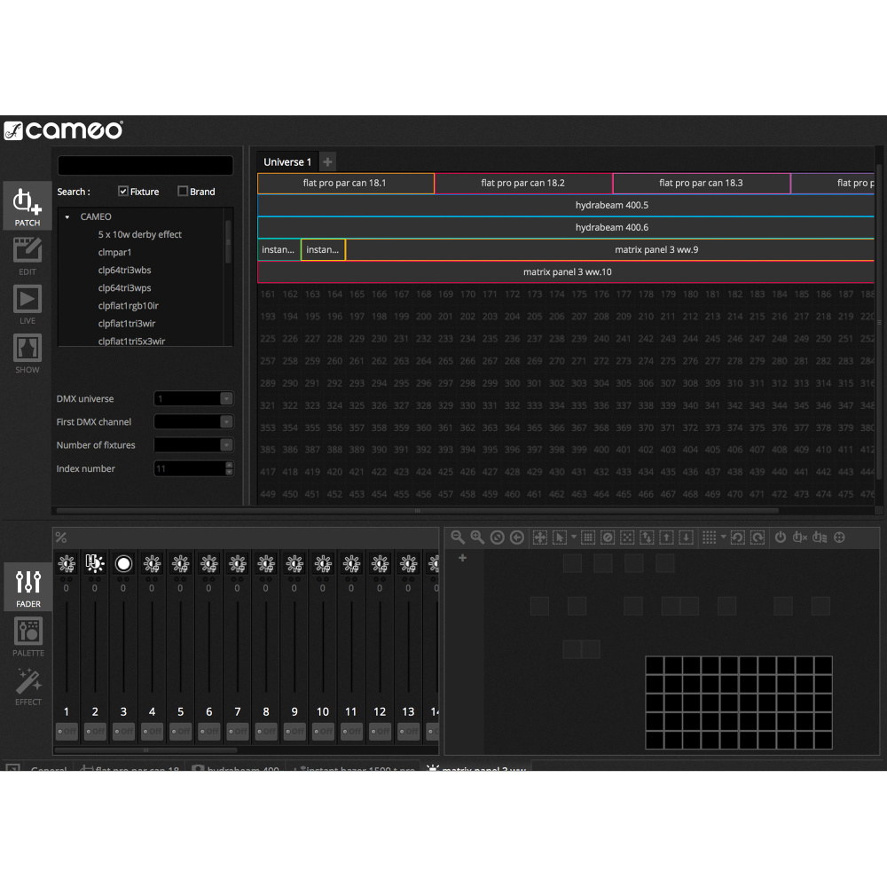 Cameo DVC CUE USB zu DMX-Interface mit bis zu 2048 DMX-Kanälen