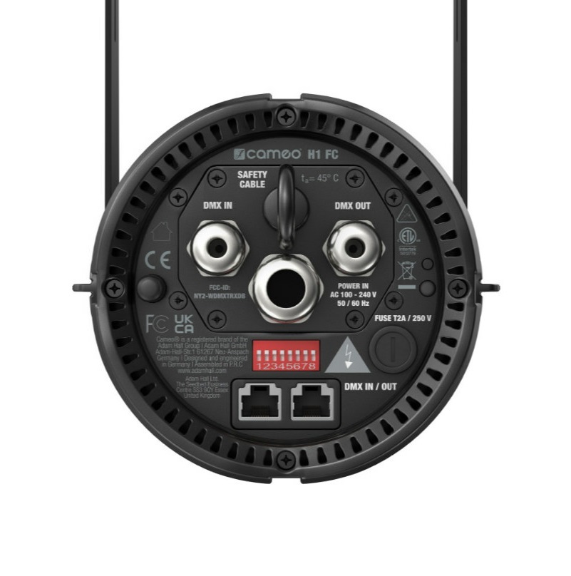 Cameo H1 FC DMX-steuerbares Houselight mit RGBAL-LED Schwarz