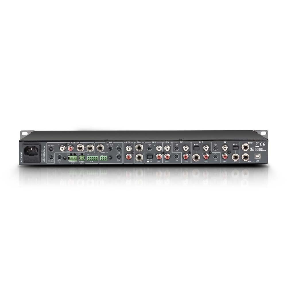 LD Systems ZONE 622 19" 2-Zonen Mixer 1HE