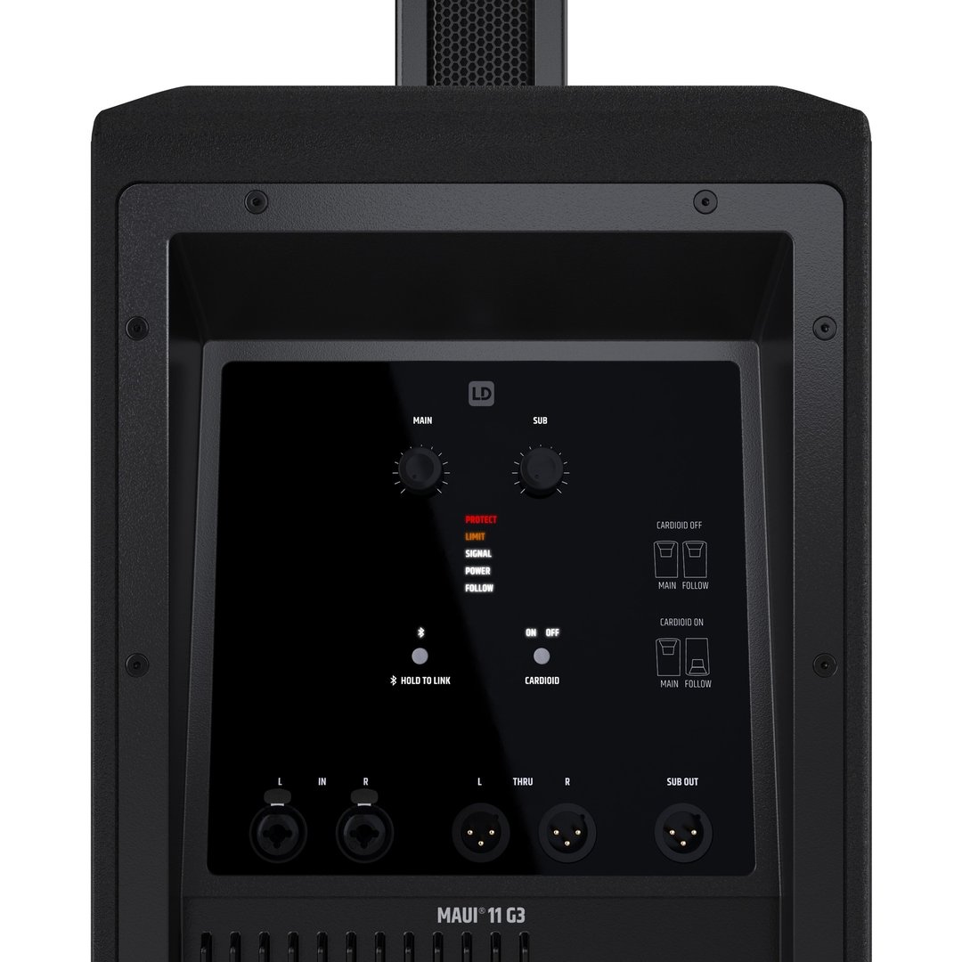 LD Systems MAUI 11 G3 Portables Cardioid Säulen PA System, Schwarz