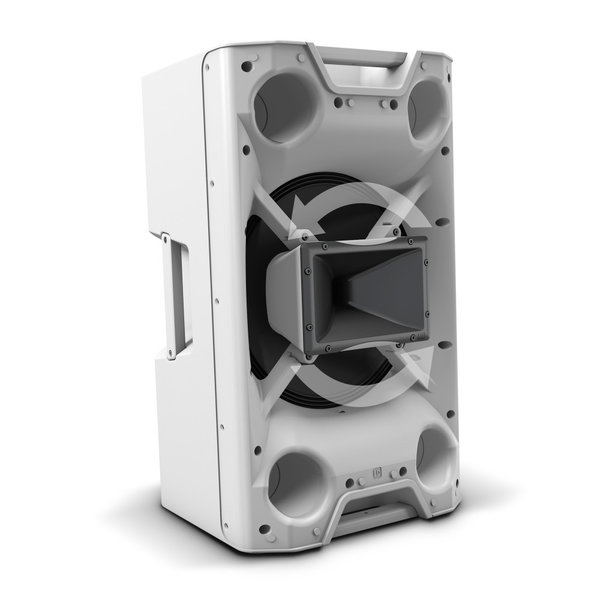 LD Systems ICOA 15 A BT W 15" Aktiver koaxialer PA-Lautsprecher mit Bluetooth, weiß