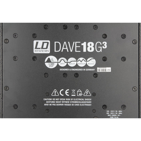 LD Systems DAVE 18 G3 Kompaktes 18" PA System aktiv