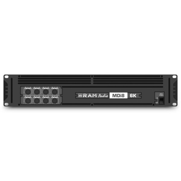 Ram Audio MDi8-6K D S/X 8 Kanal Verstärker 8 x 750W 4 Ohm mit Speakon/XLR und DANTE