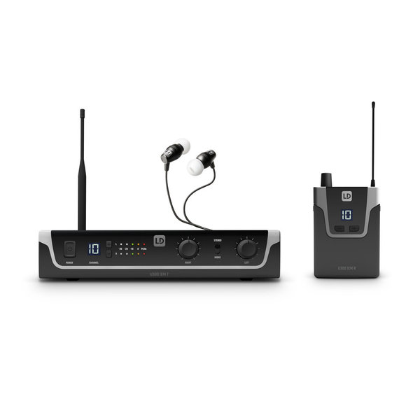 LD Systems U308 IEM HP In-Ear Monitoring-System mit Ohrhörern