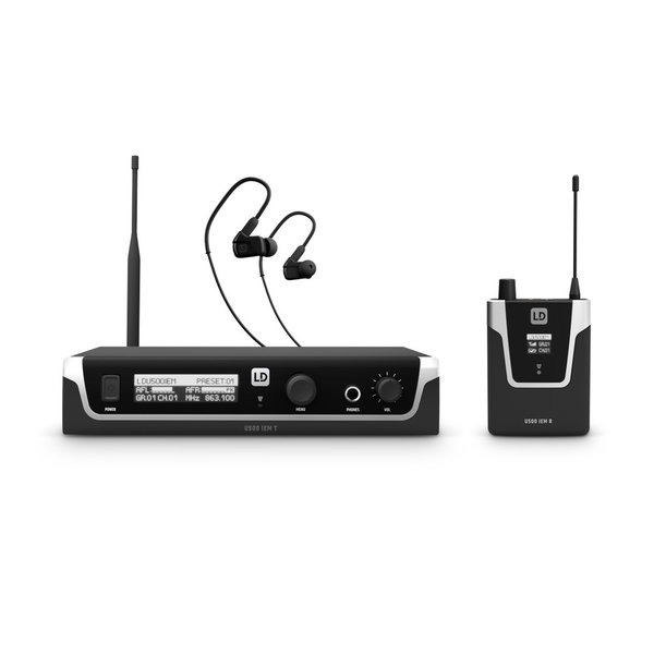 LD Systems U505 IEM HP In-Ear Monitoring-System mit Ohrhörern