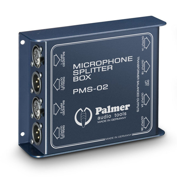 Palmer MS 02 Mikrofon Splitter 2 Kanal