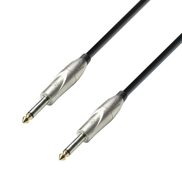 Adam Hall Cables K3 IPP 0900 Instrumentenkabel 6,3 mm Klinke mono auf 6,3 mm Klinke mono